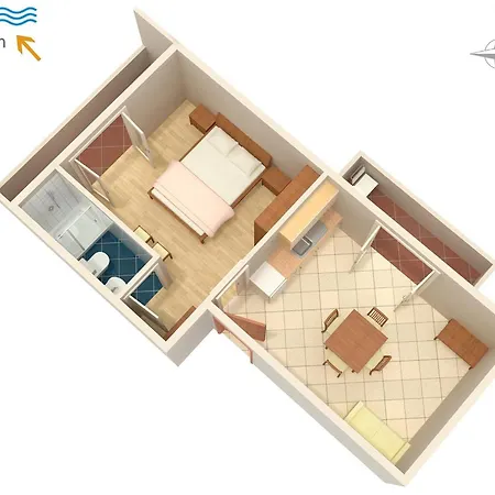 - Donja 2001c Appartement Supetarska Draga